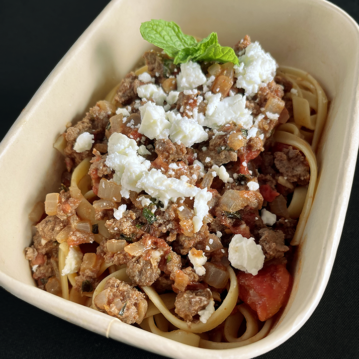 Linguini with Middle Eastern Spiced Beef