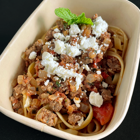 Linguini with Middle Eastern Spiced Beef