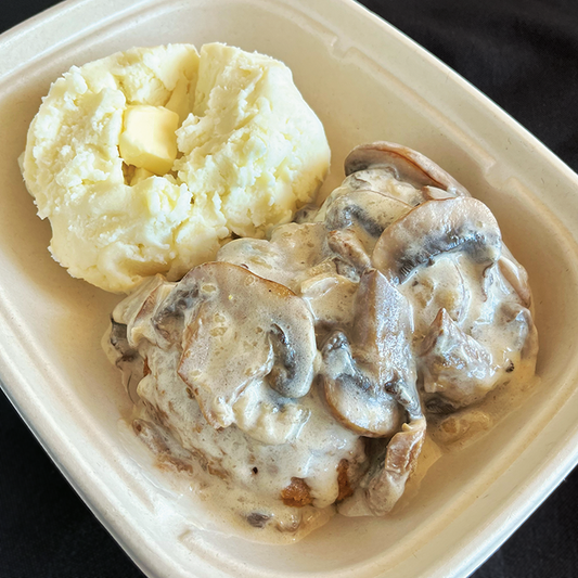 Salisbury Steak with Mashed Potatoes