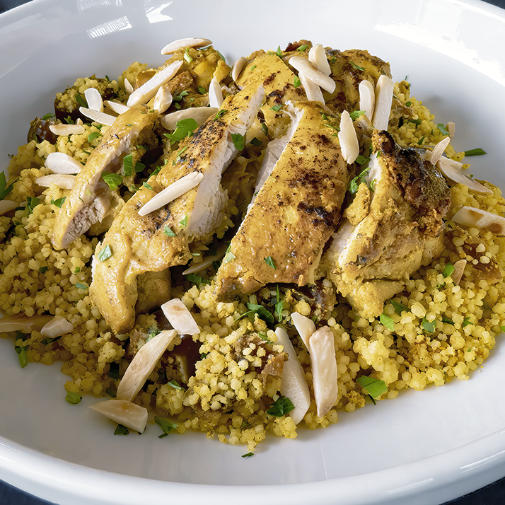 Tandoori-Style Chicken with Couscous and Almonds