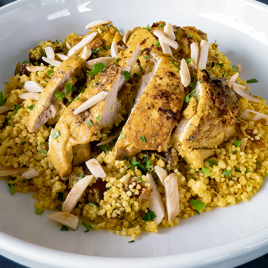 Tandoori-Style Chicken with Couscous and Almonds