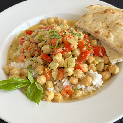 Basil Chickpea Curry (DF, Veg)