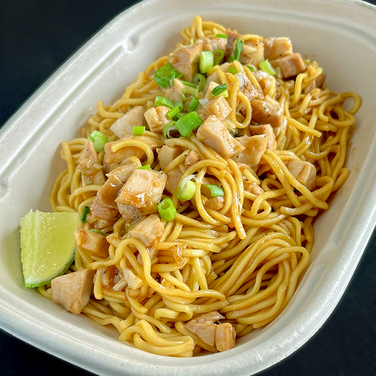 Hoisin Garlic Noodles with Chicken (DF)