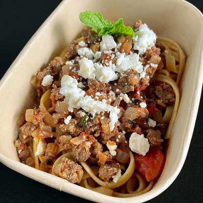 Linguini with Middle Eastern Spiced Beef