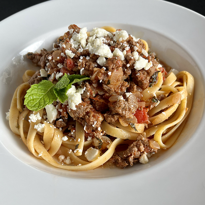 Linguini with Middle Eastern Spiced Beef
