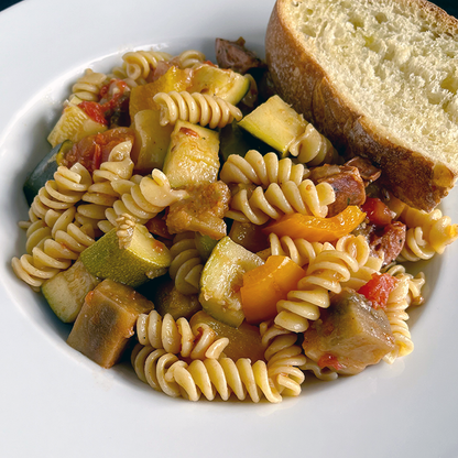 Ratatouille Rotini with Chicken Sausage (DF)