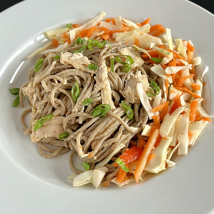 Sesame-Peanut Noodles with Chicken (DF)