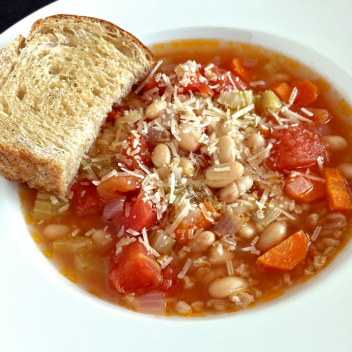 Tuscan Farro Soup (DF, Veg)